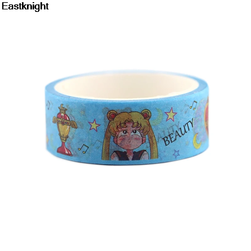 Sailor Moon Аниме DIY Скрапбукинг липкий клей Васи бумага маскирующая лента kawaii печатные узоры наклейки E0827