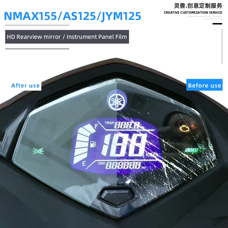 

Модифицированная пленка для зеркала заднего вида Spirit Beast Nmax 155 для мотоцикла Nmax155, пленка для поверхности As125, пленка для инструмента Jym125, бесплатная доставка