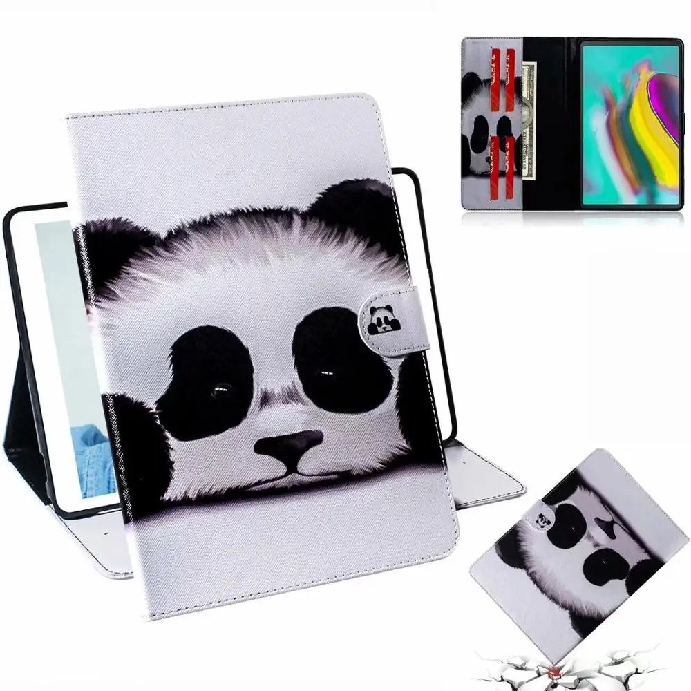 Модный цветной рисунок кожаный чехол для Samsung Galaxy Tab S5e T720 T725 SM-T720 SM-T725 10,5 Funda чехол-подставка, петля+ подставка для ручек - Цвет: 2