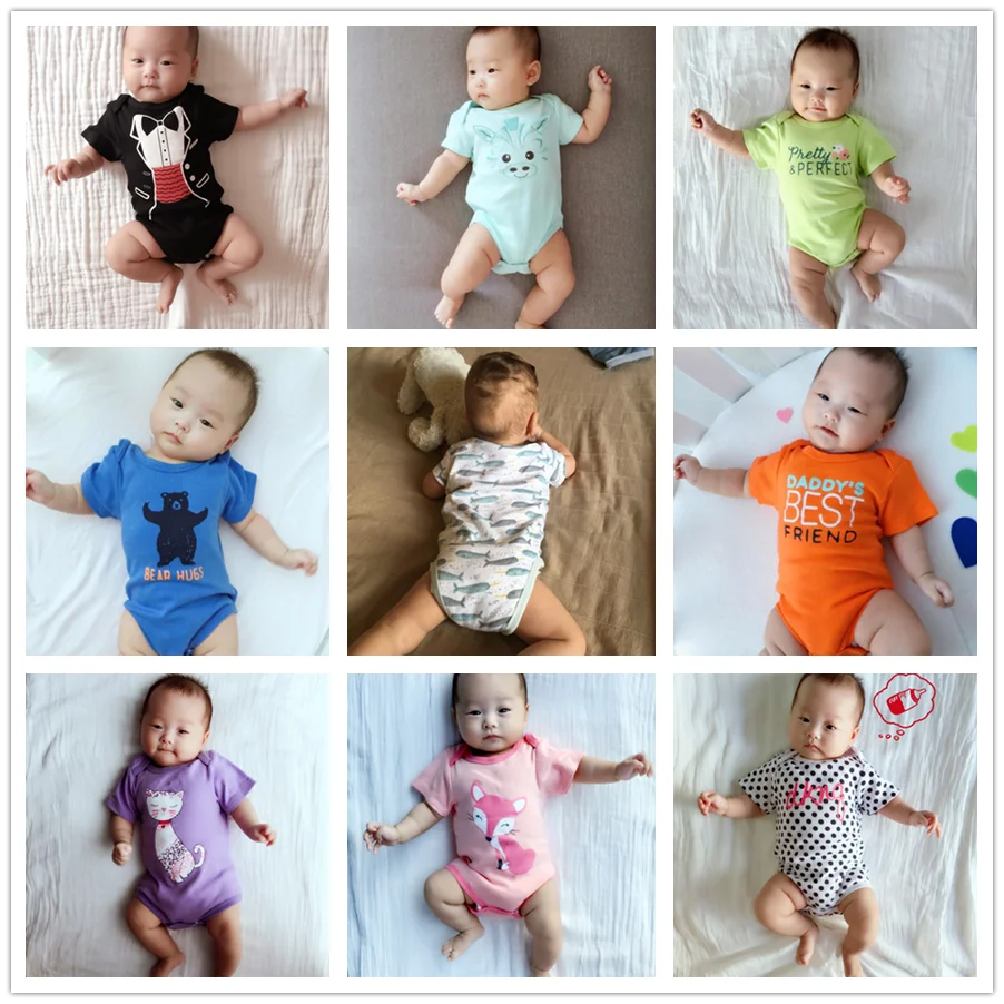Kavkas vetement bebe, лето, 7 шт./лот, одежда для маленьких мальчиков, roupas de bebe recien nacido, Одежда для новорожденных девочек 0, 3, 6, 9, 12 месяцев