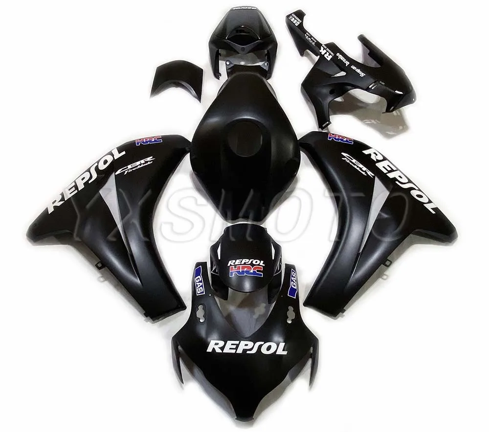 Совершенно новые обтекатели из АБС пластика CBR1000RR 2008 2009 2010 2011 черный комплект