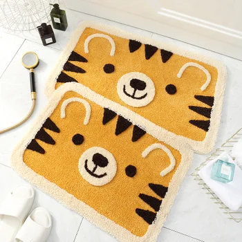 

Mini Rugs And Carpet Bedside Mat For Kid Room Cute Door Mat Bath Mat Print Cartoon Plush Absorbent Non-slip Mat Foot Floor Mats