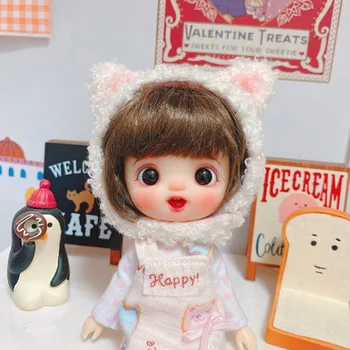 

OB11doll Products include doll head with makeup+OB11 body+eyes+wig+Hairband + top + suspenders + socks 6.30.2
