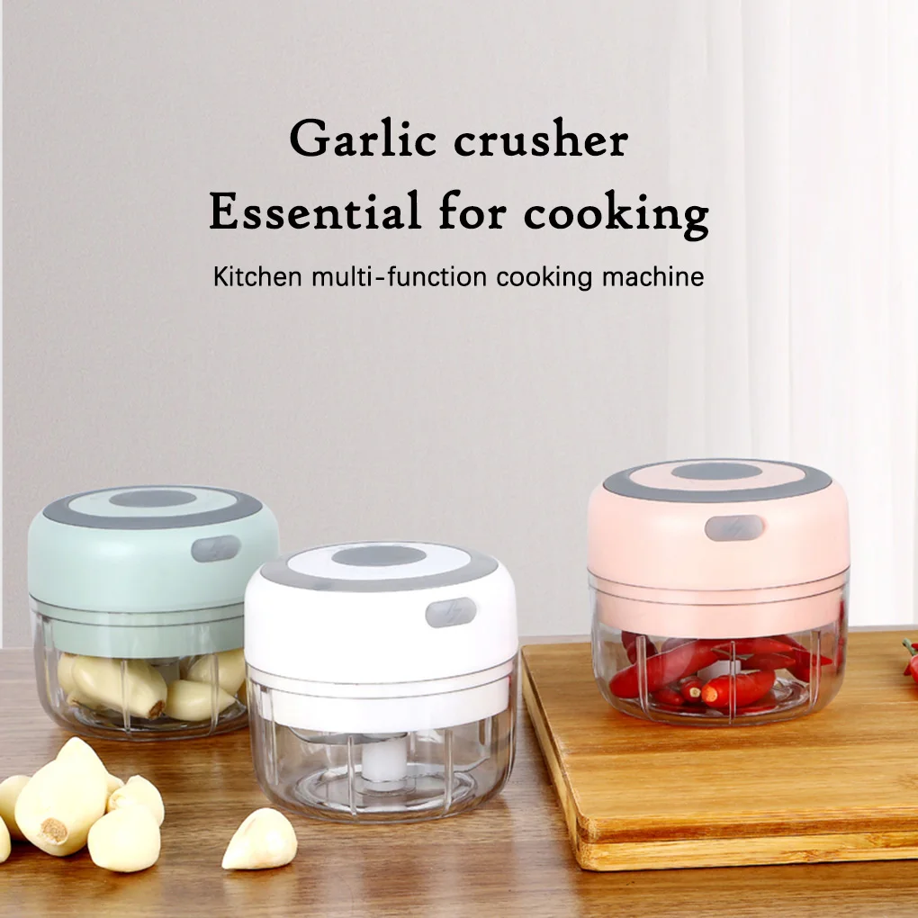 Garlic Ginger Grinder Crusher Press Mashed Cutter Mincer Kitchen White Portable 