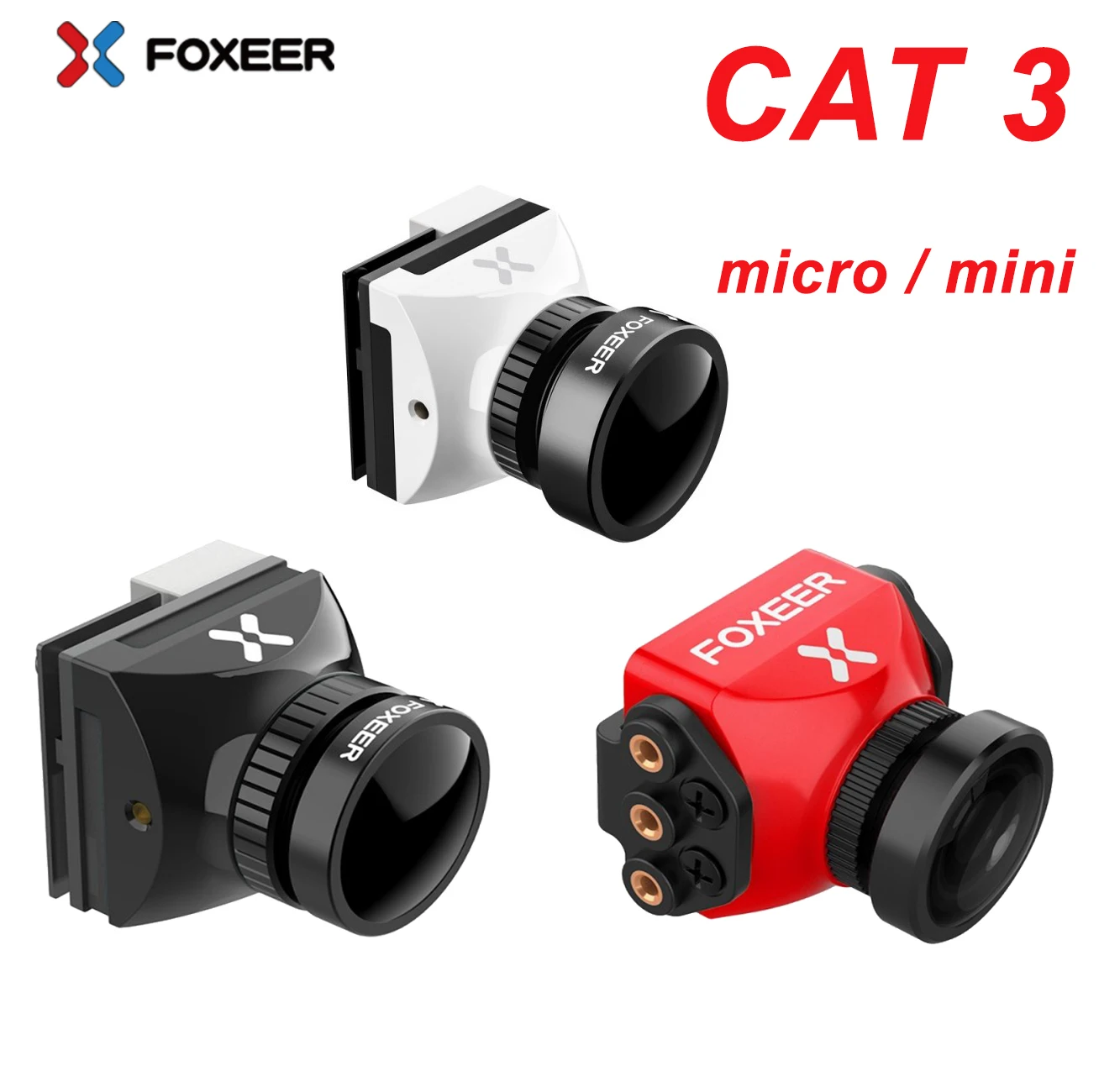Камера Foxeer Cat2 Mini/Micro Cat 2 с функцией ночного полета 1200TVL StarLight FPV 0 0001lux 1/3 дюйма датчик