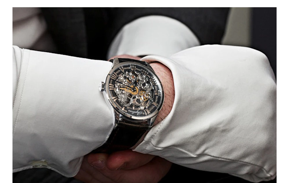 AGELOCER швейцарские Skenleton часы мужские люксовый бренд Мужская мода автоматические полые Мужские механические часы relogio masculino