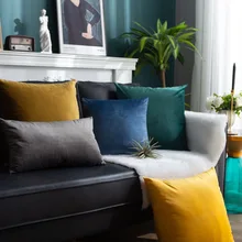 30x50 см наволочка для комнаты наволочка 45*45 съемная для домашних товаров для спальни гостиной декоративная 1 шт. однотонная бархатная наволоч...(China)