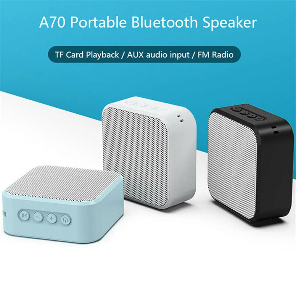 A70 винтажный мини беспроводной Bluetooth динамик с микрофоном Поддержка TF карты fm-радио IPX5 водонепроницаемый, пылезащитный, противоударный