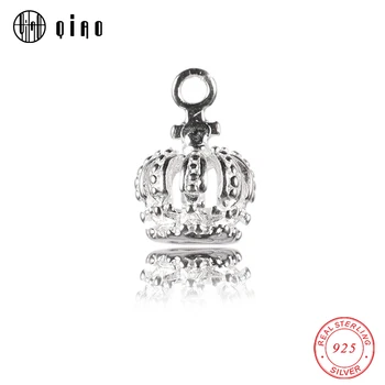 

100% real silver imperial crown Pendant 925 sterling Charms fashion Pendant for Necklace bracelet accessories,jewelry making DIY