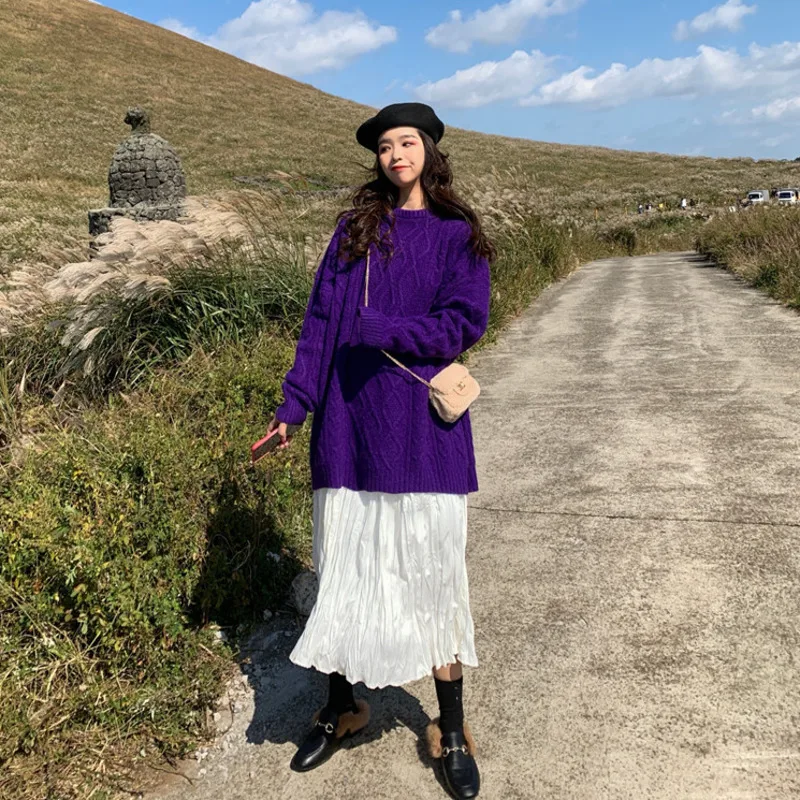 Pullover Oversized Knitted Sweater Women Befree Harajuku Pull Femme Jumper Sueter Mujer Truien Dames Autumn Streetwear Korean Pullover Oversized Knitted Sweater Women Befree Harajuku Pull Femme Jumper Sueter Mujer Truien Dames Autumn Streetwear Korean