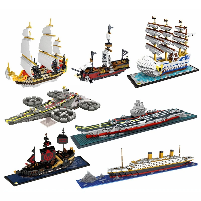 1860 шт. не подходит legoed RS Титаник Пираты наборы Круизный корабль модель лодки