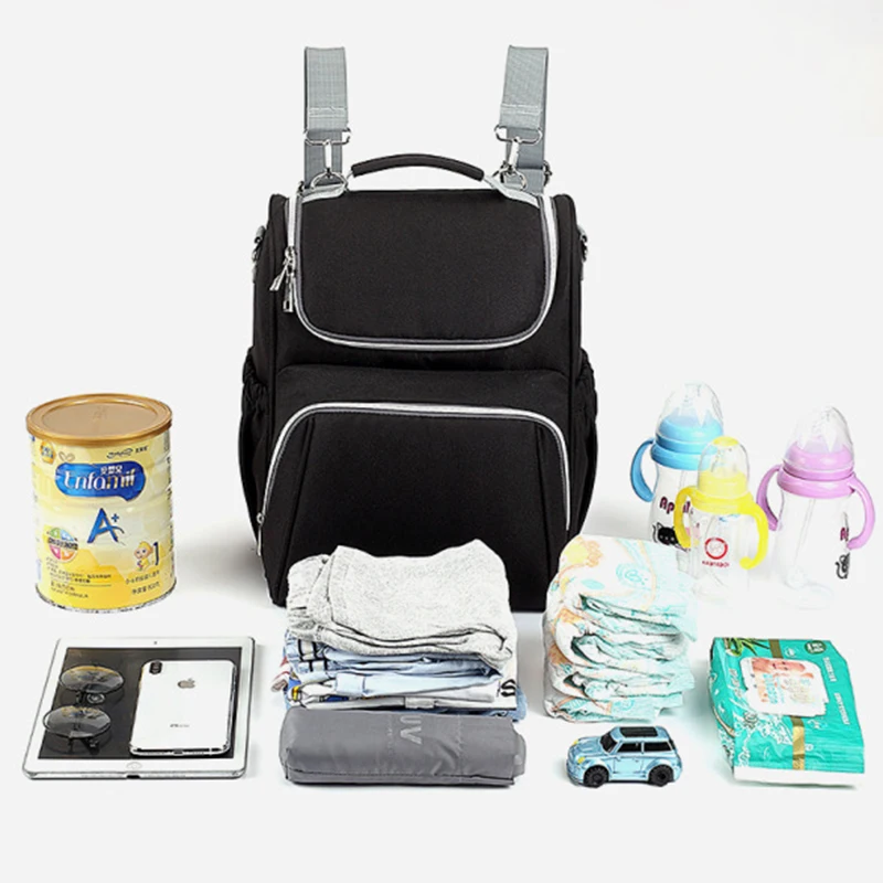 Новая водонепроницаемая сумка для подгузников с защитой от кражи для мам, рюкзак для подгузников для мам, органайзер для детских колясок, сменная сумка для ухода