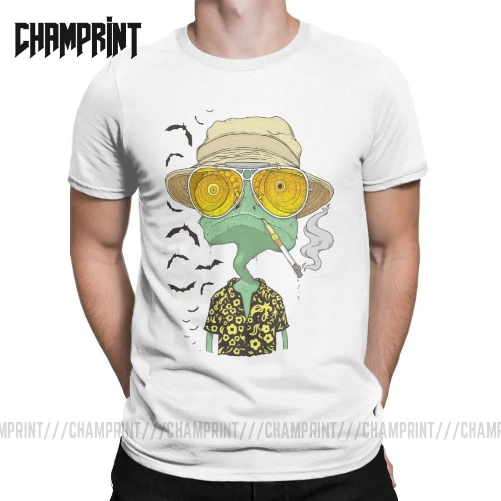 

Men Rango Fear And Loathing In Las Vegas T Shirts Bat Country Drugs Johnny Pure Cotton Short Sleeve Tee Shirt Printed T-Shirt
