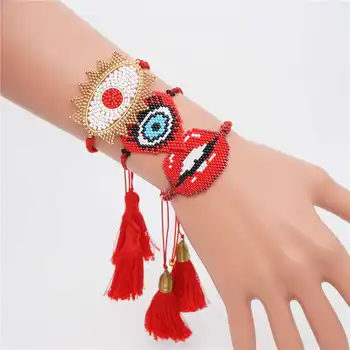 

ZHONGVI Perles MIYUKI Bracelet Evil Eye Bracelet For Women Jewelry Lucky Eye Pulseras Mujer 2020 Summer Handmade Wedding Gift