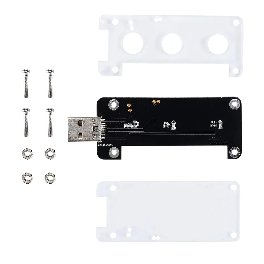 Прочные аксессуары акриловый щит портативный модуль расширения Zero Plug Breakout для Raspberry Pi Zero USB Dongle Передняя Задняя сторона