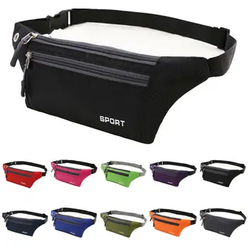 

2020 new Fashion Men Women Waist Pack Fanny Belt Bag Phone Pouch Travel Sport Hip Purse Wallet Bum Travel Sports Zip Pouch
