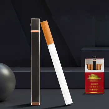 

Mini Square Long Lighter Grinding Wheel Open Flame Lighter Metal Simple Creative Lady Lighter Butane Gas Lighter