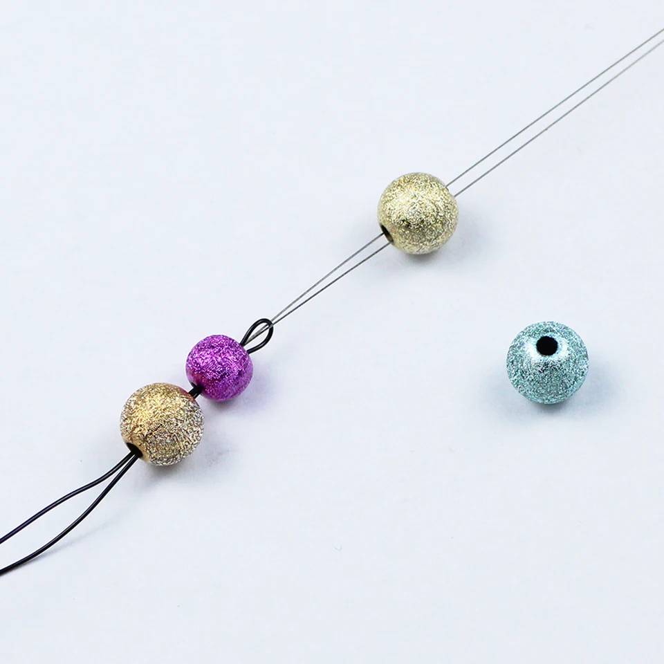 Big Eye Curved Beading Needles Stainless Steel Jewelry Tools