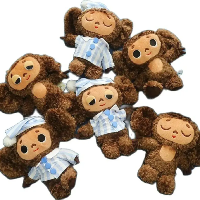 Peluche de dessin animé russe Cheburashka pour enfant, jouet en forme de  singe aux grands yeux, joli oreiller, idée de cadeau, 18/23cm 