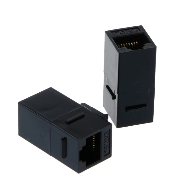 line toner tracer 2 Pcs Unshielded Pass-through Module UTP Network Module RJ45 Connector Adapter cable tester tracer