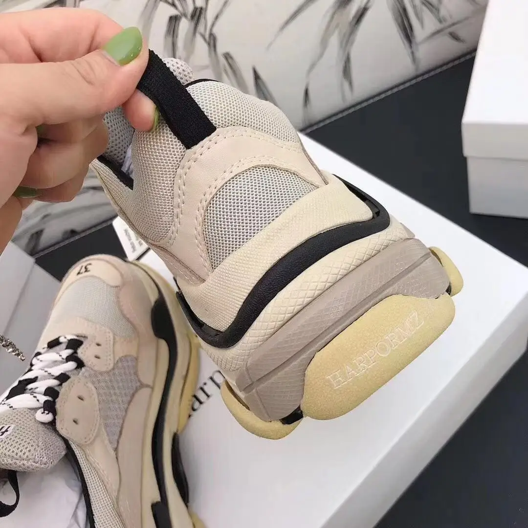 Bonjean Mixed Color Women Sneakers Fashion Mesh Air Platfoem Trainers shoes Ruunway Party Dress Shoes Woman