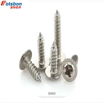 

M3/M4/M5 Cross Recessed Round Head Self-Tapping Screw Collar Pan Head With Flange Screws Vis Inox Stainless Steel Schroef DIN968