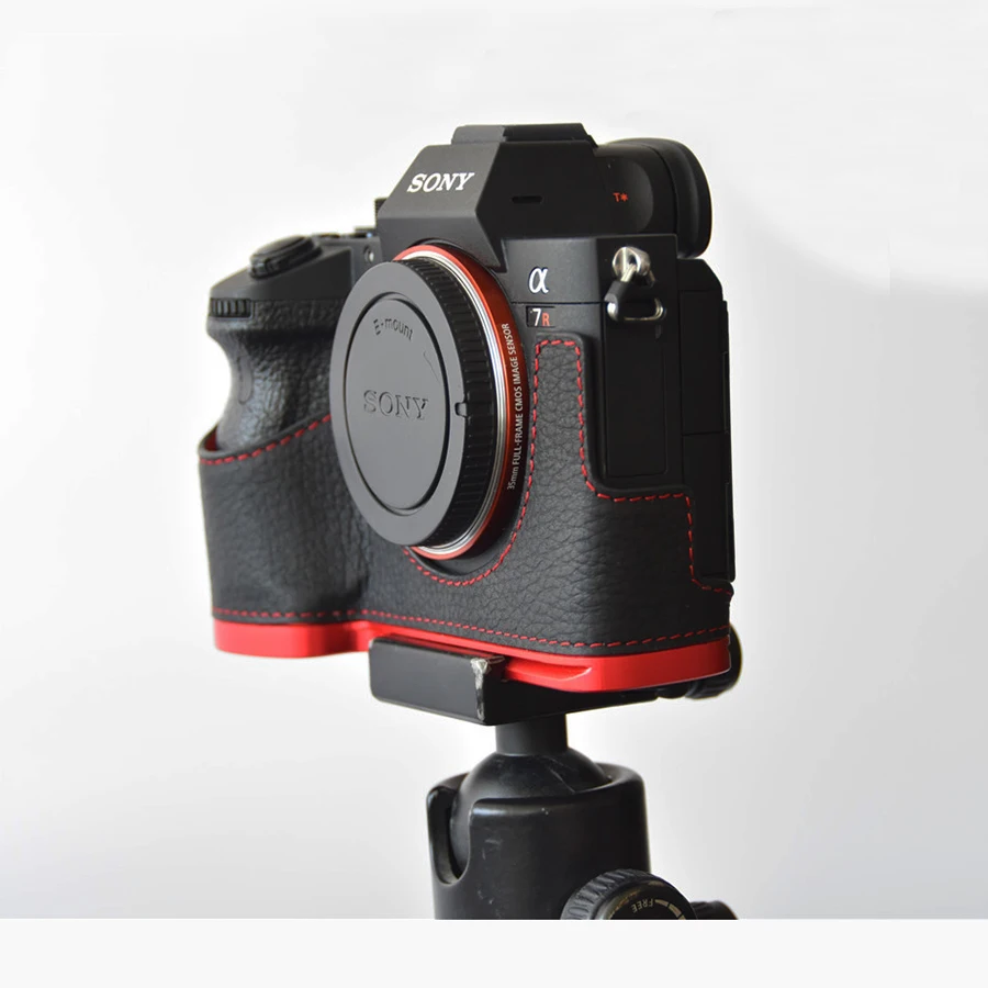 Чехол из натуральной кожи для камеры Sony A7R MarkIII A7M3 A7RIII A9 Алюминиевый быстросъемный