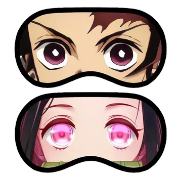 

Demon Slayer:Kimetsu No Yaiba Kamado Tanjirou Cosplay Eye Mask Cartoon Eyepatch Student Protection Sleep Eyemask