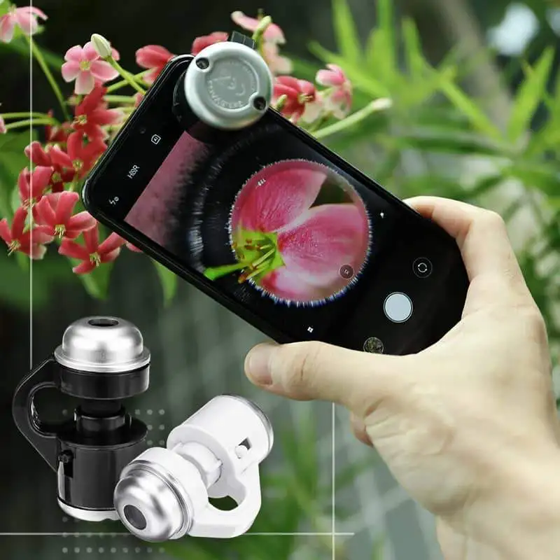 

LED Mobile Phone Microscope External Microscope Head LED Light 30 Times HD Micro Fisheye Magnifying Glass Jewelry Jade Identific