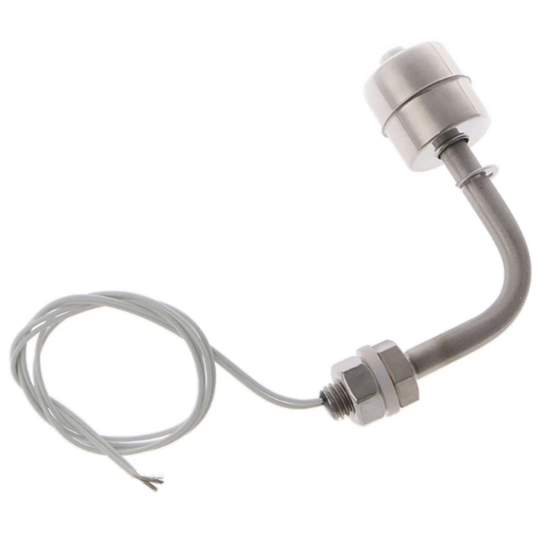 

Stainless Steel Float Switch Right Angle Vertical Head Liquid Water Tank Level Sensor