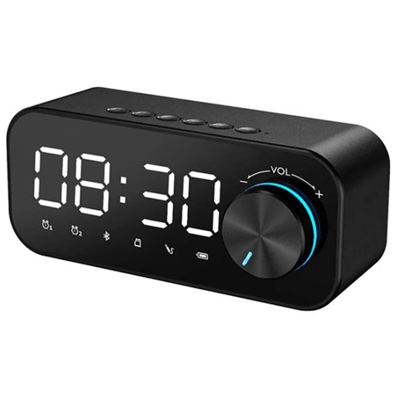 Беспроводной Bluetooth светодиодный будильник динамик поддержка TF карты FM радио