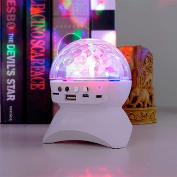 

Wireless Bluetooth Speaker Stage RGB LED Light with Remote Controller Crystal Magic Ball Effect Lighting for DJ Club Disco Party