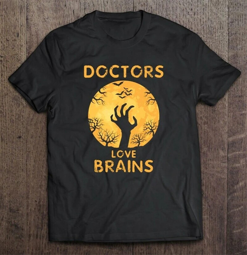 Doctors Love Brains Halloween Men T-Shirt S-3Xl Cool Gift Personality Tee Shirt | Мужская одежда