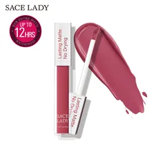 SACE LADY Matte pintalabios maquillaje 23 colores de larga duración líquido labio Stick Nude Lip Tint maquillaje impermeable brillo labial marca cosmética