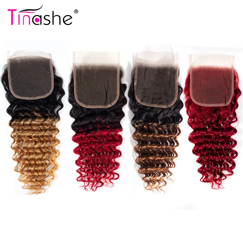 Волосы Tinashe с глубокой волной 1B 27 30 красные бордовые медовые светлые Омбре