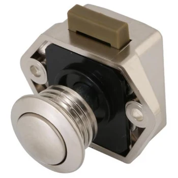 

JFBL Hot 10Pcs for Camper Car Push Lock 20Mm Rv Caravan Boat Motor Home Cabinet Drawer Latch Button Locks for Furniture Hardware