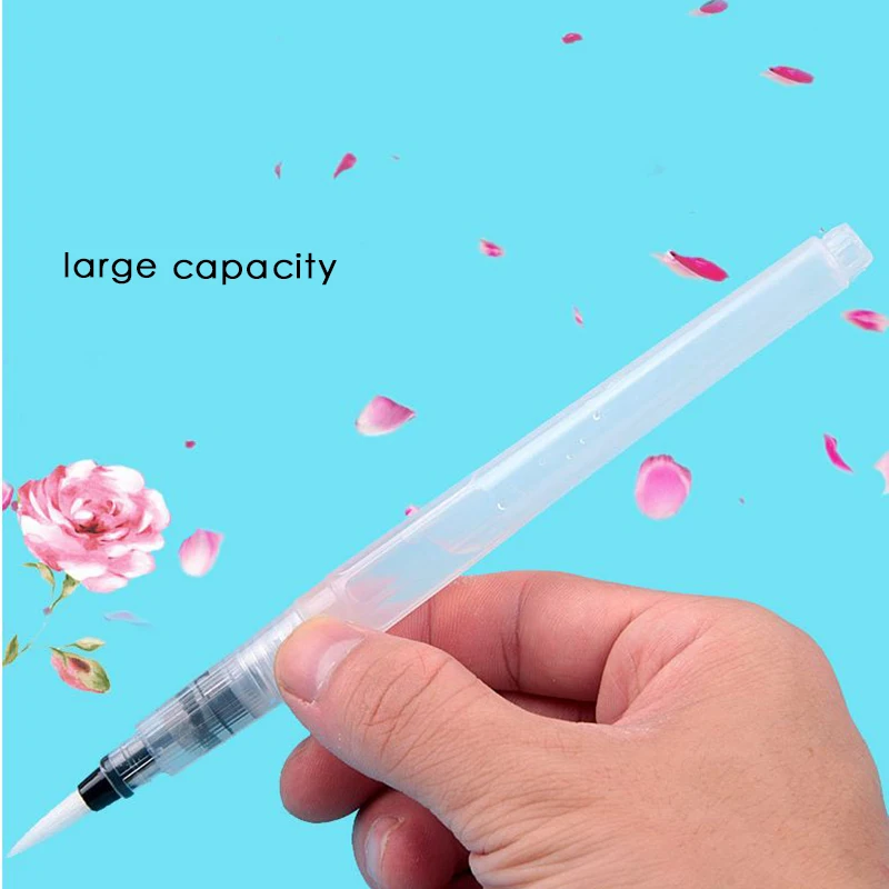 6Pcs/Set Refillable Paint Brush Water Color Brush for Painting Calligraph Drawing Art Supplies