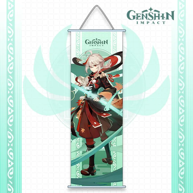 Genshin Impact Anime Cosplay Wall Hanger Kazuha Baal Ayaka Ayato Eula Sara Itto Gorou Shogun Kokomi Fans Collections Props kazuha