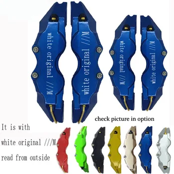 

KUNBABY ABS Plastic With Original White ///M Logo Disc Brake Caliper Covers Size L/M/S For BMW X5 1 2 3 4 Free Shipping