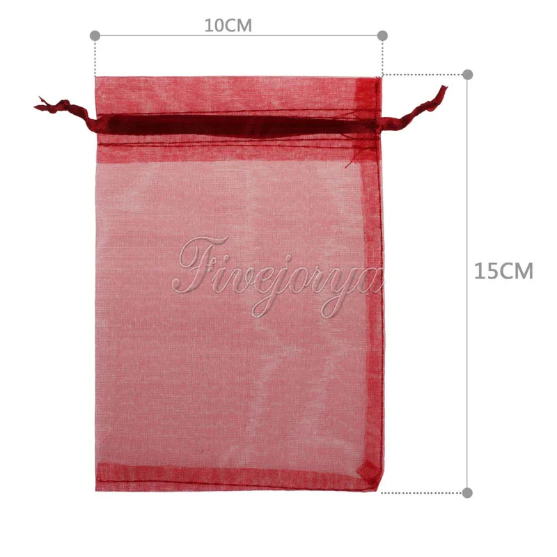 100 шт. прозрачные сумки из органзы 10 х15 см|bag a|bag fbag for |