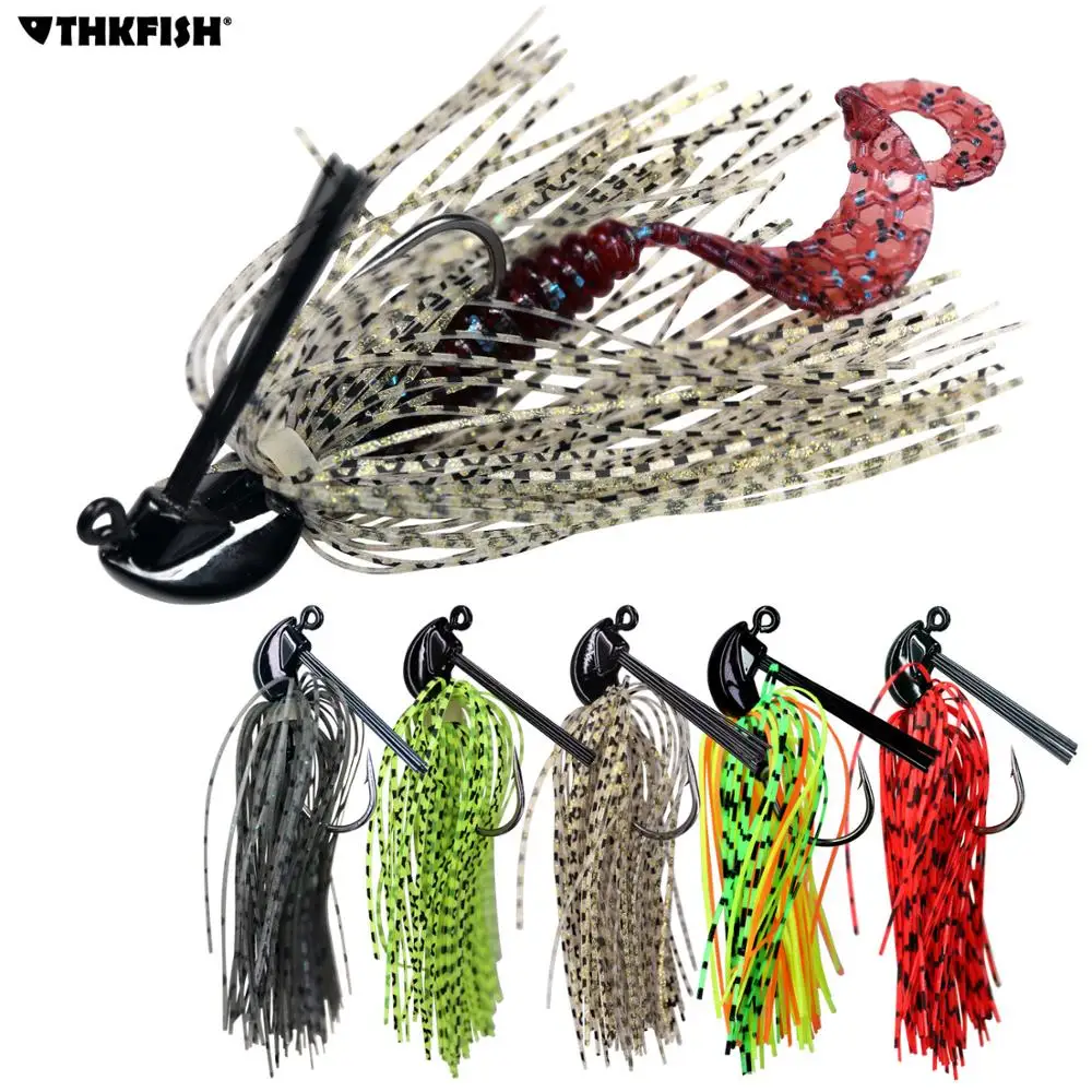 10Pcs/lot Bass Fishing Lures 7g 10g 14g Skirt Rubber Fishing Bait Jig Head  Fishing Buzz Lure Pesca