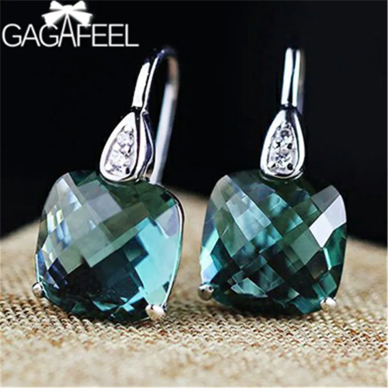 GAGAFEEL новые 925 пробы серебряные циркониевые серьги винтажные темпераментные ювелирные изделия серьги для женщин