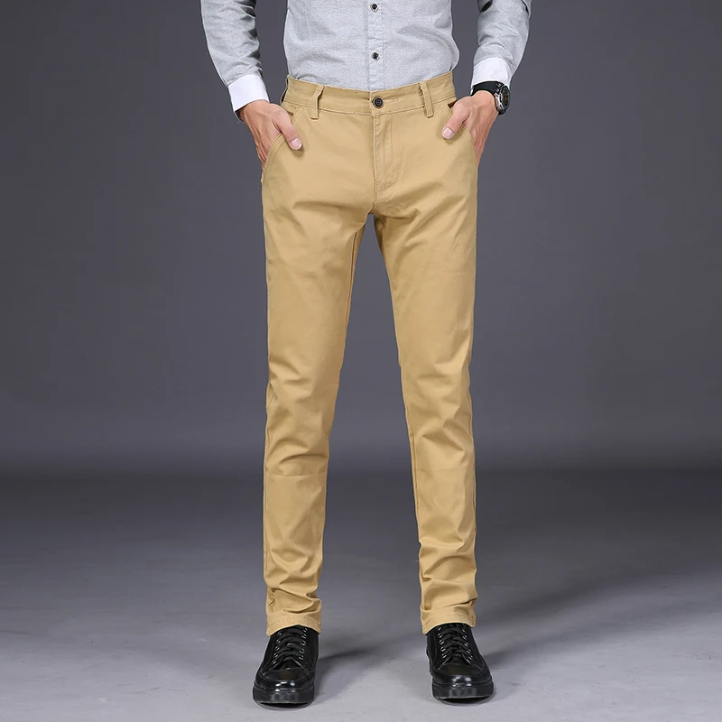 Mens Pants High Quality Cotton Casual 