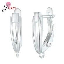  Korean Style Various Models Crystal Earring Findings Genuine 925 Sterling Silver Earring Findings Jewelry Accessories For DIY 