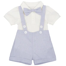 Одежда для маленьких мальчиков костюм для Cake Smash, комплект из 3 предметов, одежда для мальчиков на день рождения милый костюм джентльмена для свадебной вечеринки для мальчиков, костюм для фотосъемки