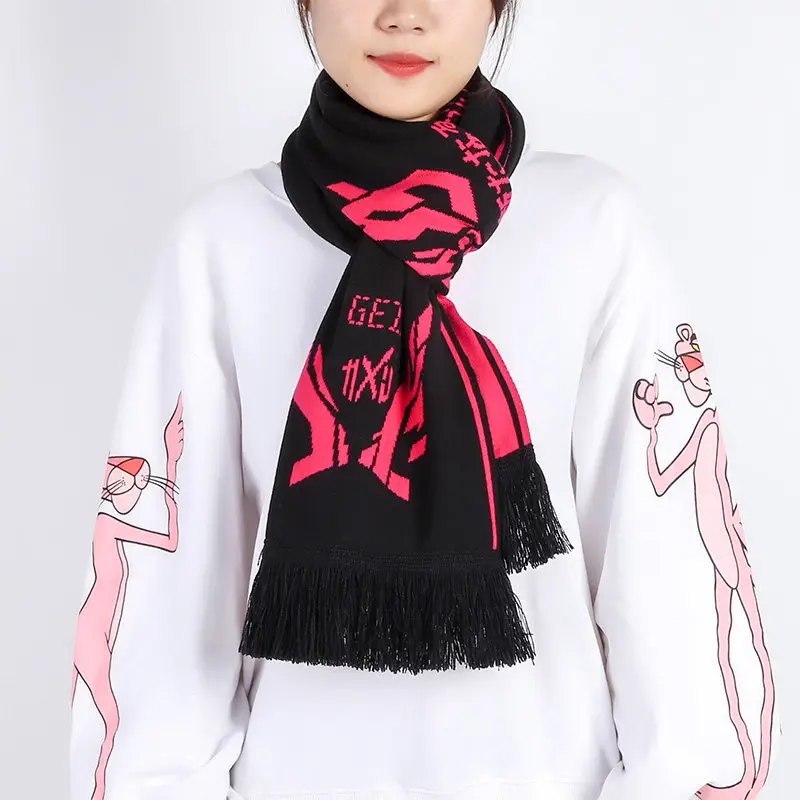 

Anime Masked Rider Kamen Rider build zi-o Theme Cosplay Prop Winter Knitting Scarf Fashion Men Women Warm Neckerchief Gift