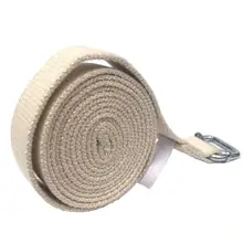 Эластичный ремешок для йоги, 180 см, хлопок, d-образное кольцо, для спортзала, йоги, фитнес-ремень, для тренировки талии, для тренировки ног, веревка, эластичная лента для бодибилдинга