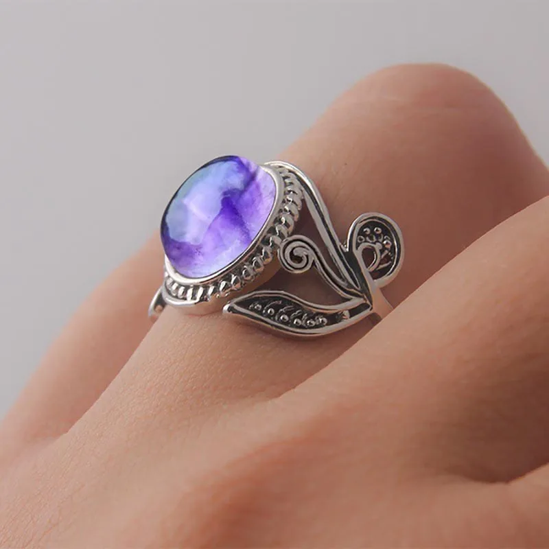 Bague Ringen, новинка,, серебряное Ювелирное кольцо на палец, аметист, набор в дрель, подарок для женщин, юбилей, День святого Валентина