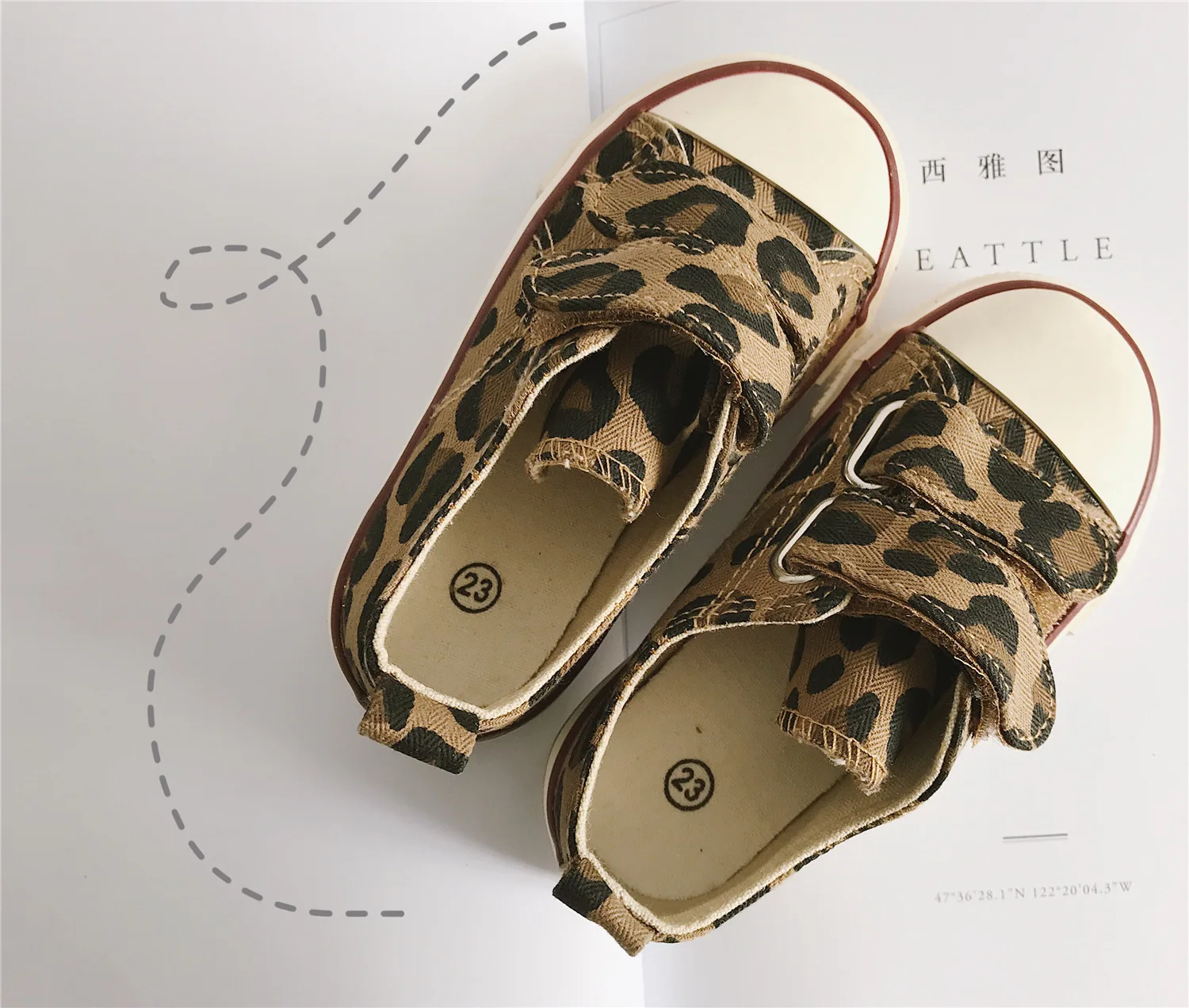 

Children Leopard Print Hook and Loop Canvas Shoes 2019 Spring and Autumn Kids Casual Shoes for Boys and Girls Baby Shoes