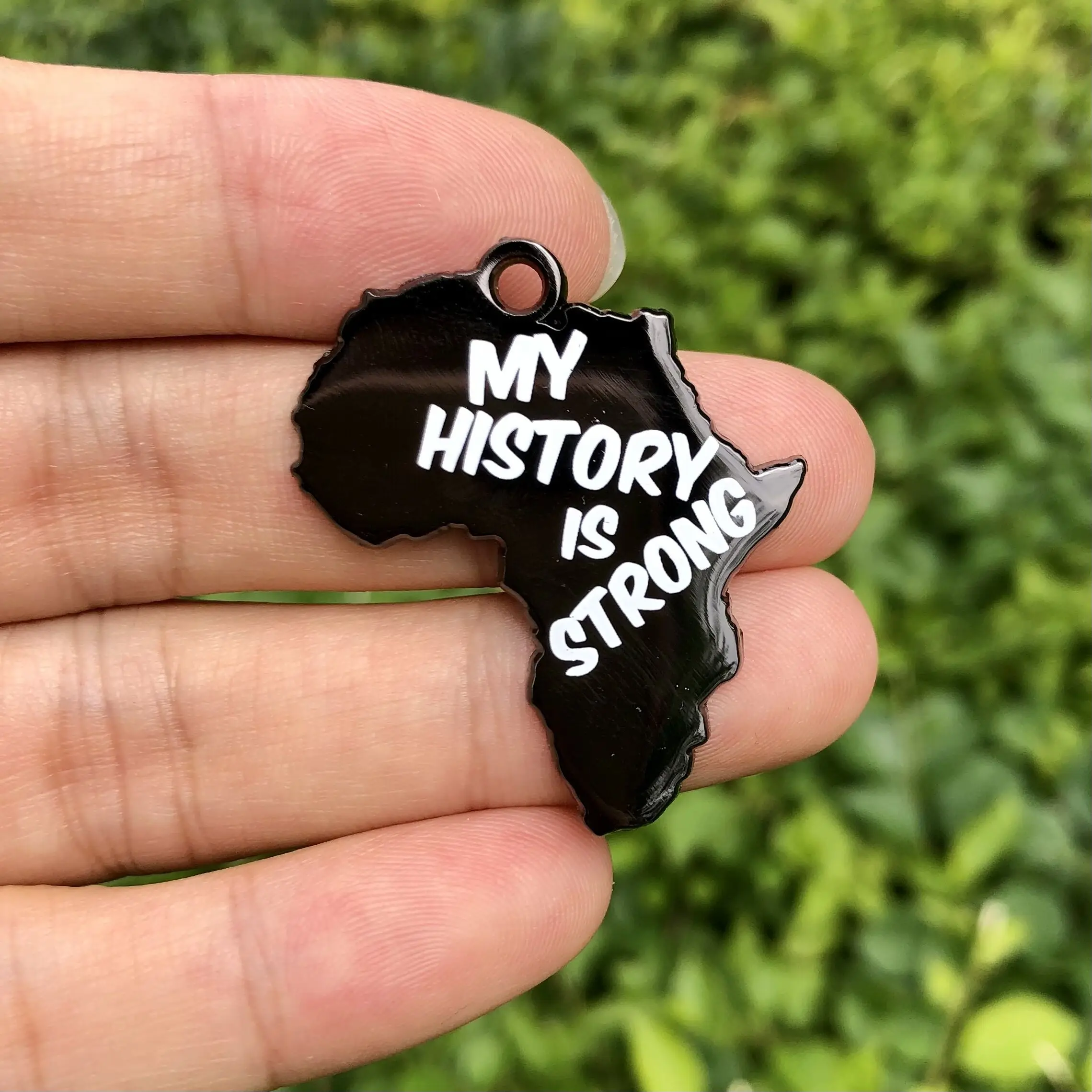 

5 Pcs Africa Map Charms Black History Pendant For Jewelry Making Handmade Necklace Bracelets African Tags